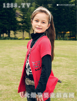 托尼艾米女童秋裝套裝