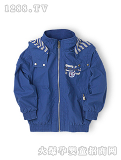 小豬班納深藍(lán)色棉衣