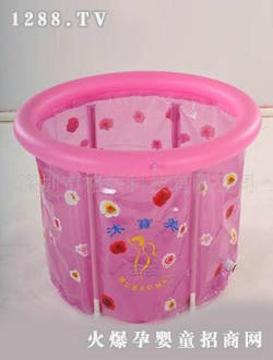 艾樂貝粉色花朵嬰兒泳池