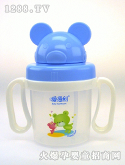 愛(ài)得利造型吸管學(xué)飲杯藍(lán)色