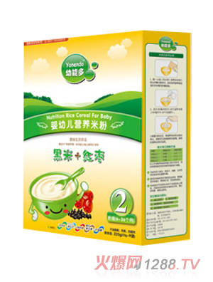 幼能多黑米+紅棗嬰幼兒米粉2段
