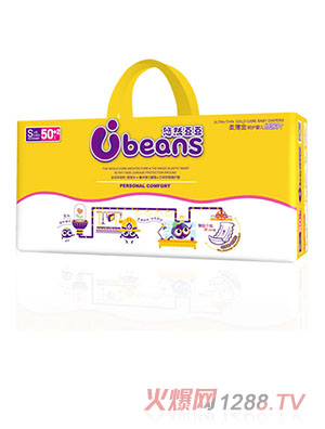 悠然豆豆柔薄金呵護嬰兒紙尿片S52片