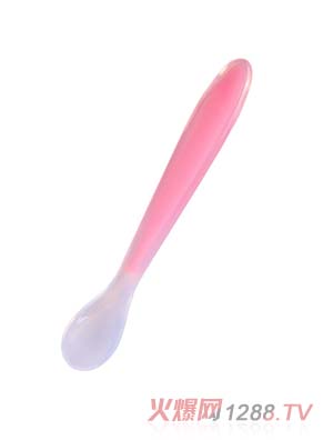 媽咪王子全硅膠勺子粉色