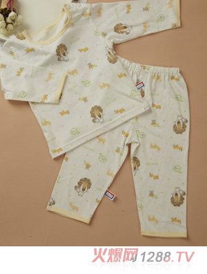 金色小魚精棉單面動(dòng)物樂園肩開套