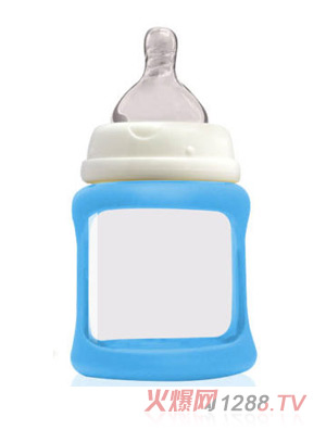 趣樂貝比寬口溫感玻璃奶瓶150ml獨(dú)立裝（藍(lán)色）