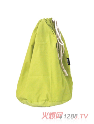 貝氏彩虹兔餐具收納袋布袋手提袋綠色