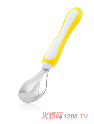 媽咪王子不銹鋼勺子 黃色