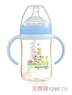 ���������пڏ�PPSU�Ԅ���240ml��ƿ �{(l��n)ɫ