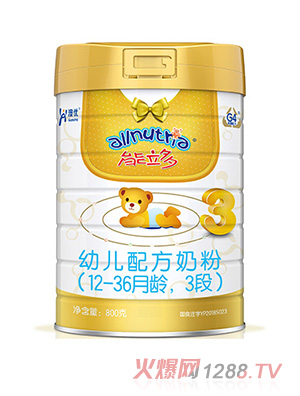 澳優(yōu)能立多幼兒配方奶粉（12-36月齡，3段）
