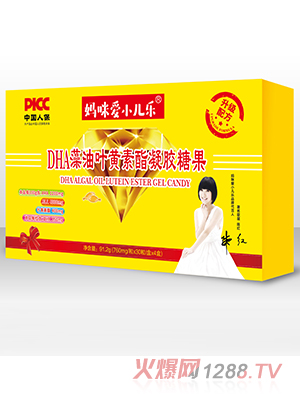 媽咪愛小兒樂®DHA藻油葉黃素酯凝膠糖果