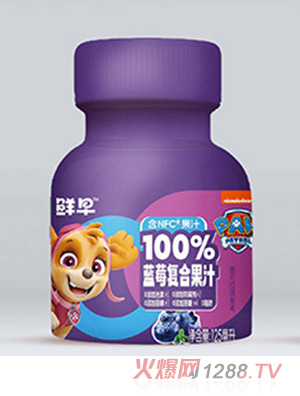 鮮早汪汪隊(duì)常溫藍(lán)莓復(fù)合果汁125ml