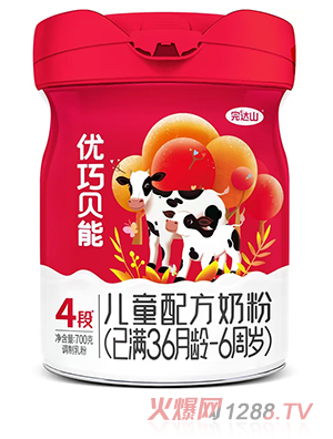 完達(dá)山優(yōu)巧貝能4段兒童配方奶粉(已滿36月齡-6周歲)