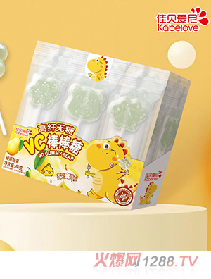 佳貝愛尼高纖無糖VC棒棒糖-梨膏味