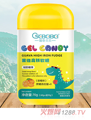 橙色貝貝果維高鐵軟糖