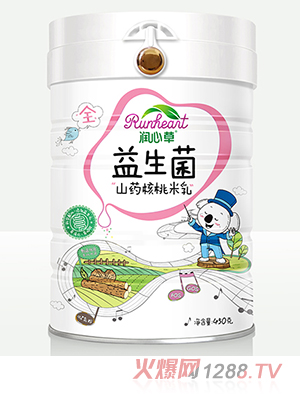 潤心草益生菌山藥核桃米乳450克