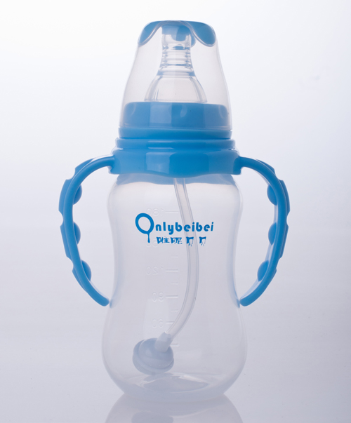 唯昵貝貝標(biāo)口PP奶瓶150ml藍(lán)色